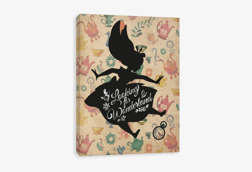 Alice Looking For Wonderland Tea Fall - Alice Canvases By Entertainart - Alice In Wonderland, transparent png