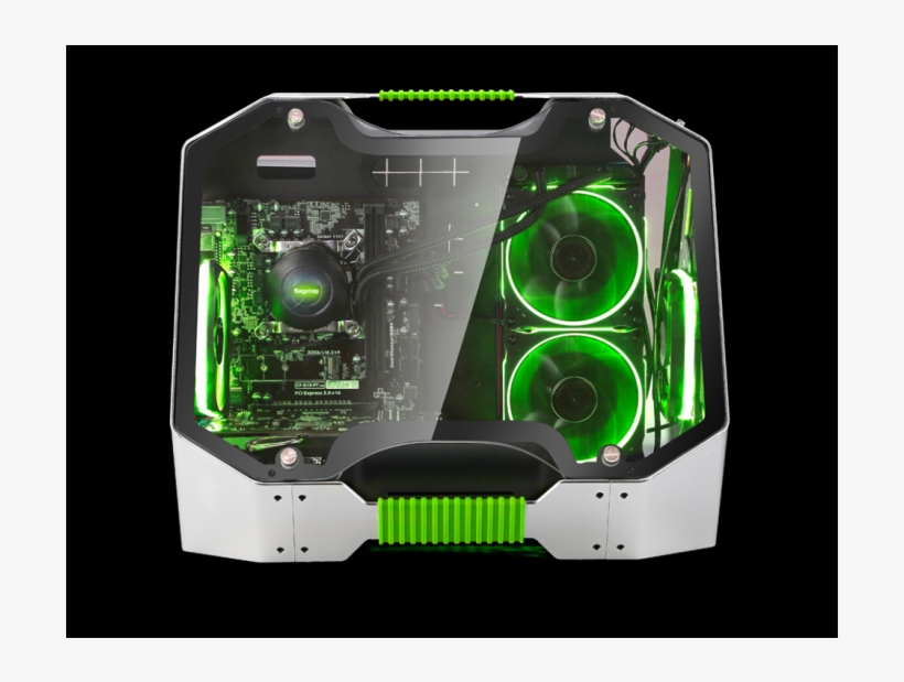 Segotep Tg Tempered Glass Fully Aluminium M-atx/itx - Segotep Sg Tg Green, transparent png