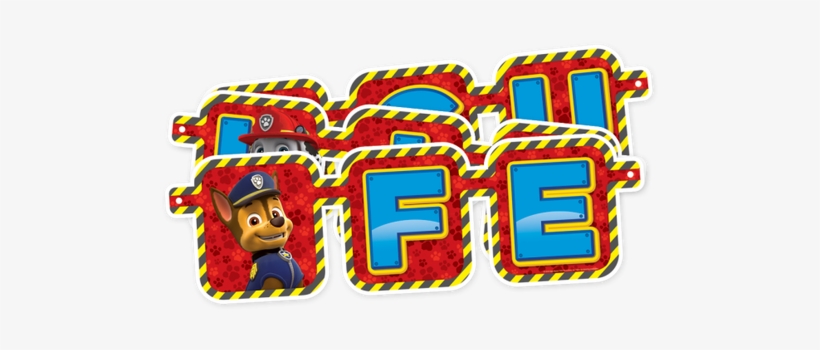 Guirnalda Plegable Feliz Cumpleaños - Paw Patrol Nickelodeon Jumbo Fun Box, transparent png