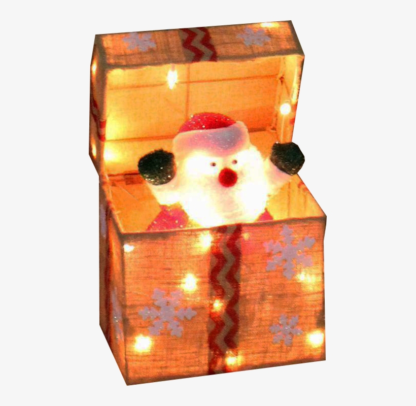 Christmas Lights Gif Transparent Download - Pop Up Chirstmas Present Decoration, transparent png