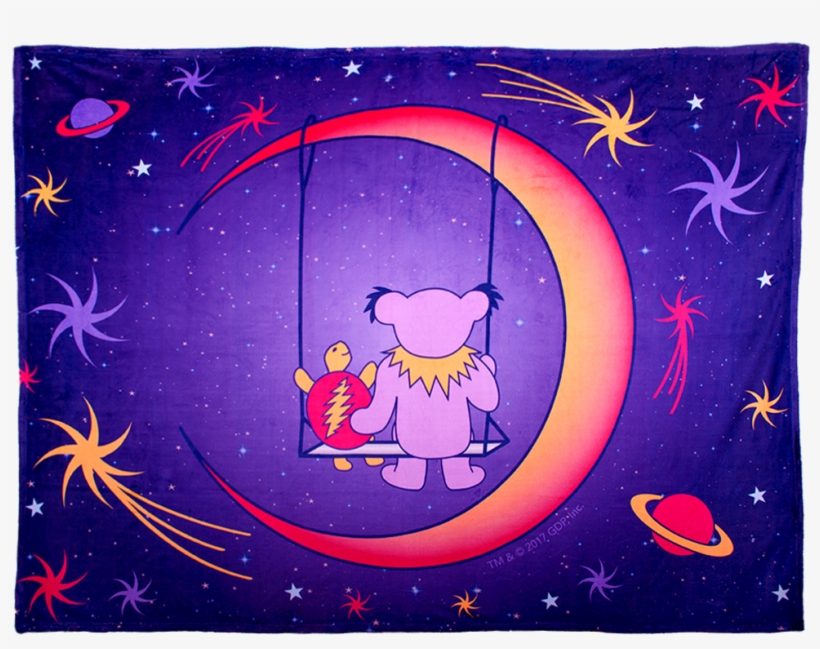 Grateful Dead Purple Moon Swing Coral Fleece Blanket - Moon Swing Grateful Dead, transparent png