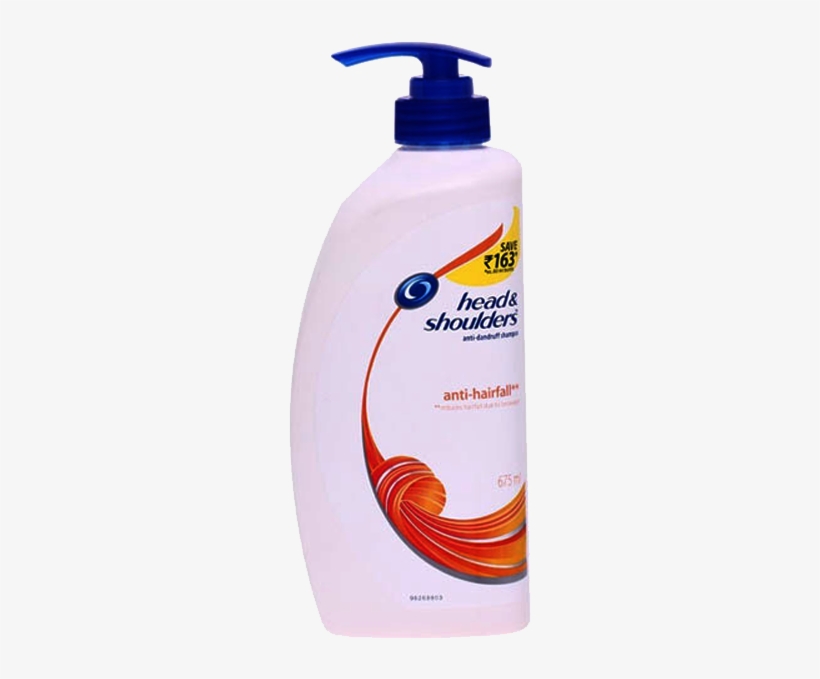 Head & Shoulders Anti Hairfall Shampoo 675ml, transparent png