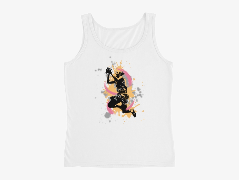 Women Basketballplayer White Tanktop - Active Tank, transparent png