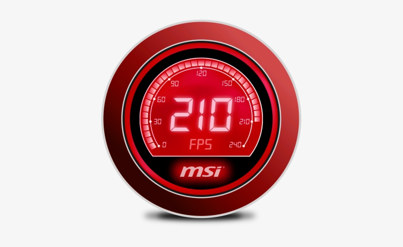 Msi Afterburner Kombustor Foreground - Speedometer, transparent png