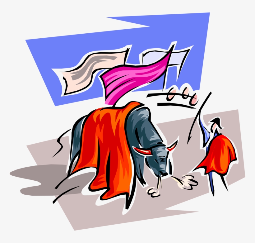 Vector Illustration Of Spanish Matador Toreador Bullfighter - Spain Clip Art, transparent png
