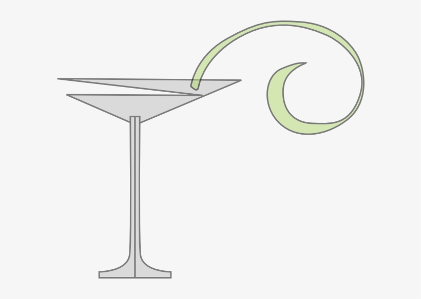 This Free Clipart Png Design Of Martini Grey Green, transparent png