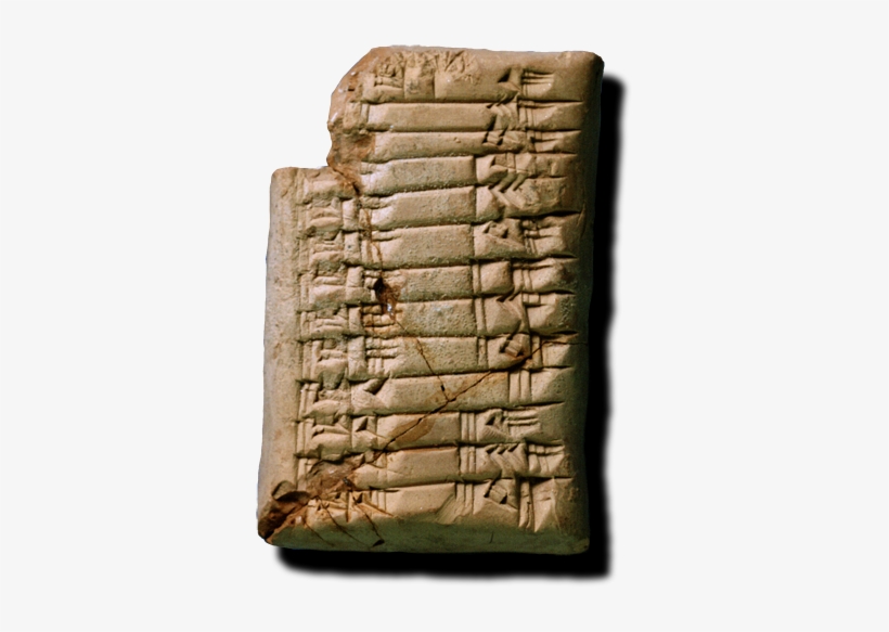 School Tablet With Multiplication Table - Babylonians Multiplication, transparent png