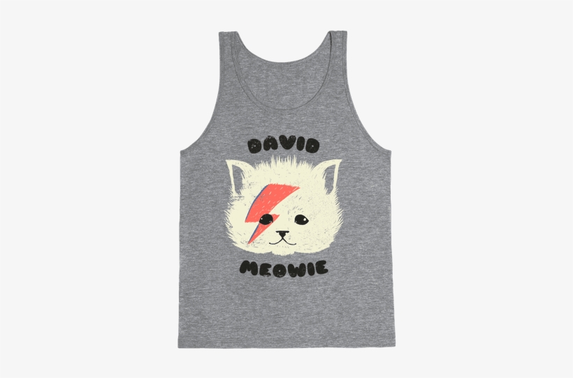 David Meowie Tank Top - David Meowie, transparent png