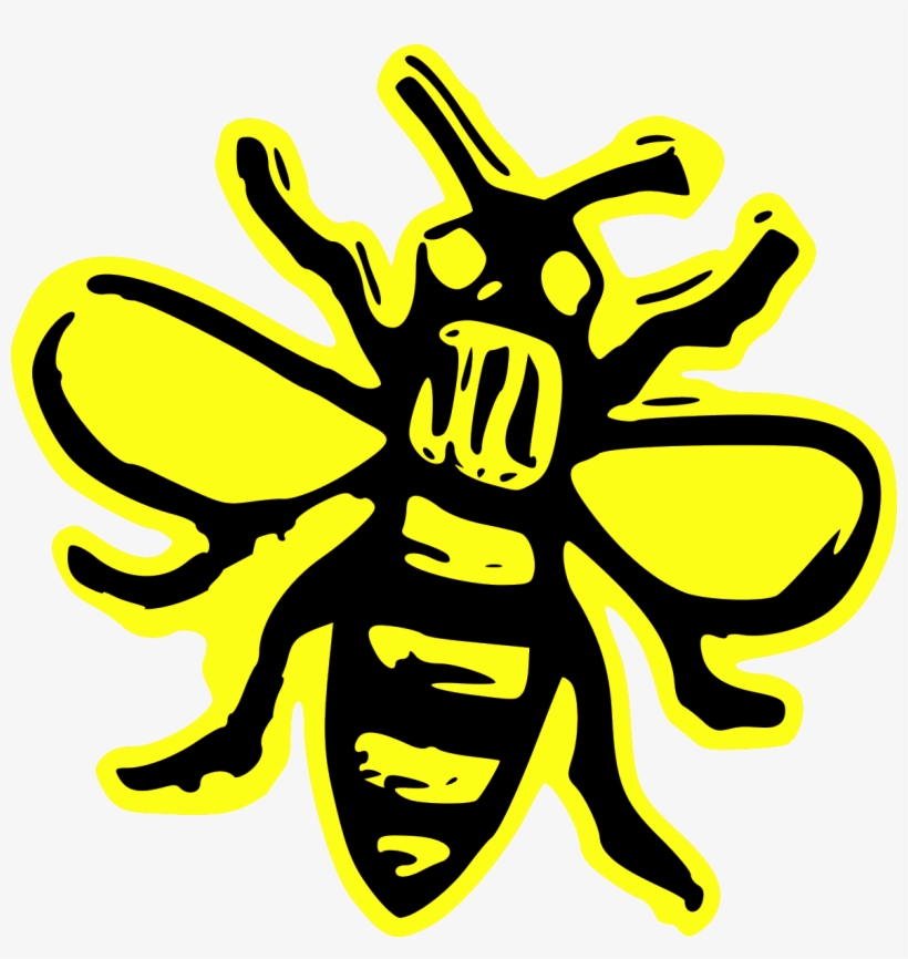 Manchester Killer Bees Bee Only - Manchester Bees Logo, transparent png