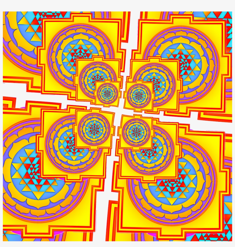 Sri Yantra Renders & Tweaks - Circle, transparent png