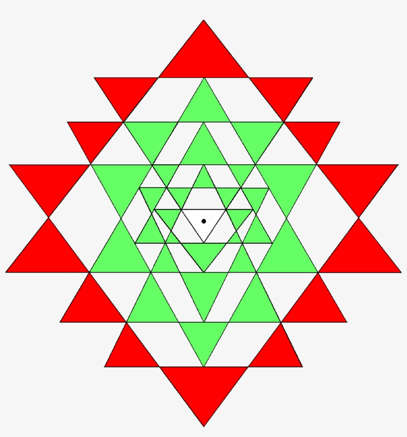 Sri Yantra - Šrí Yantra, transparent png