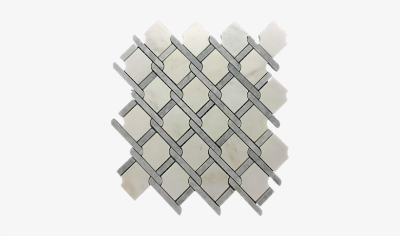 Pearl White With Pacific Gray Bar Argyle Mosaic - Mosaic, transparent png