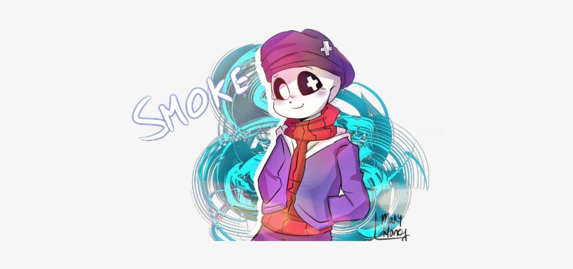 I Heard It Was Smoke Sans B-day So I Drew Something - Cartoon, transparent png