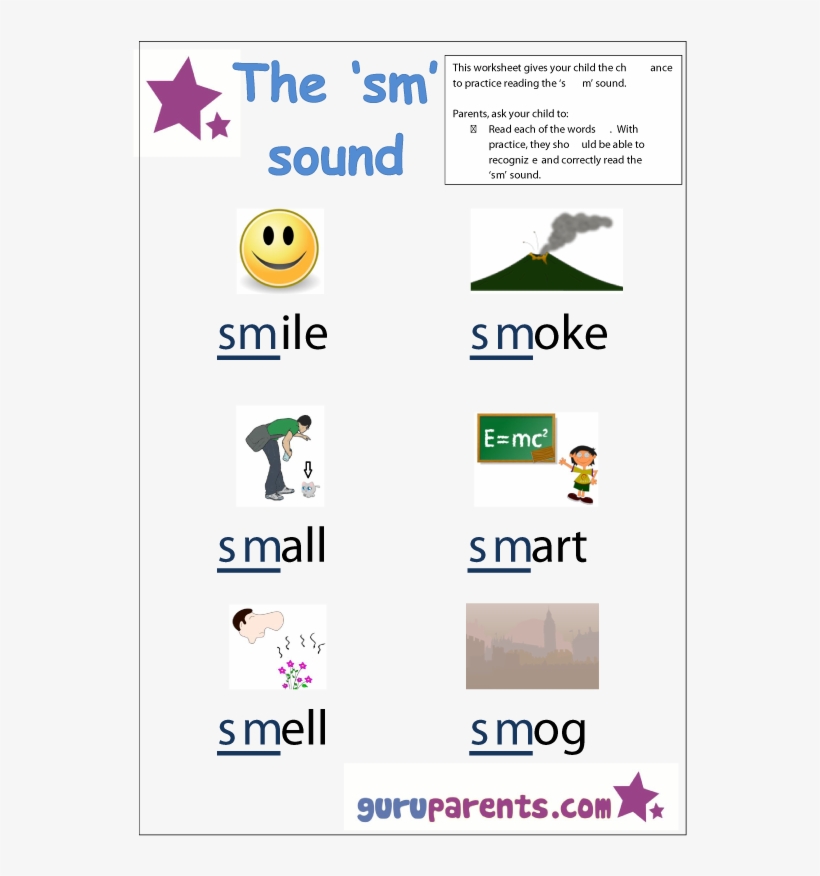 Letter S Worksheet - Words With Fr Sound, transparent png