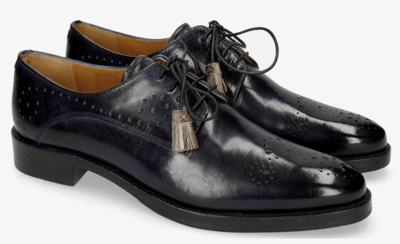 Derby Shoes Betty 2 Navy Tassel Smoke - Melvin & Hamilton Betty Laceups Navy/smoke, Women's,, transparent png