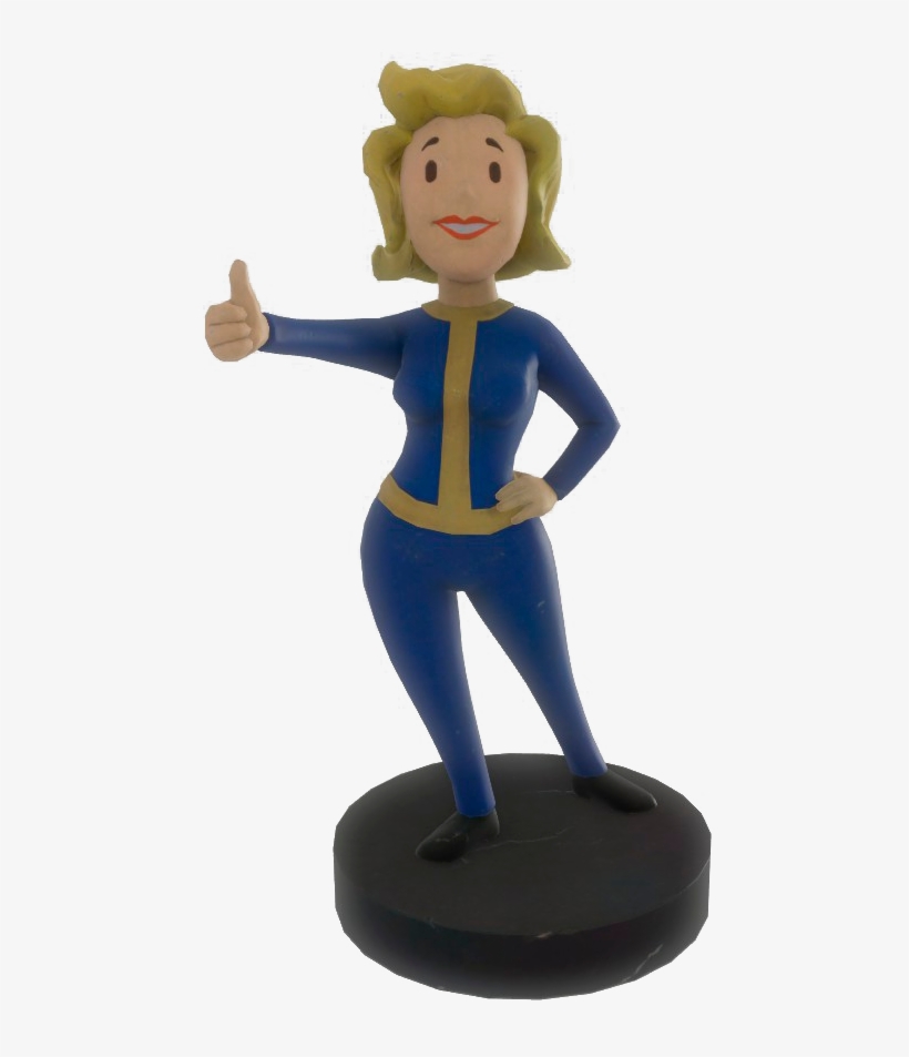 Fo4vw Vault Girl Statue - Fallout 4 Vault Girl Statue, transparent png