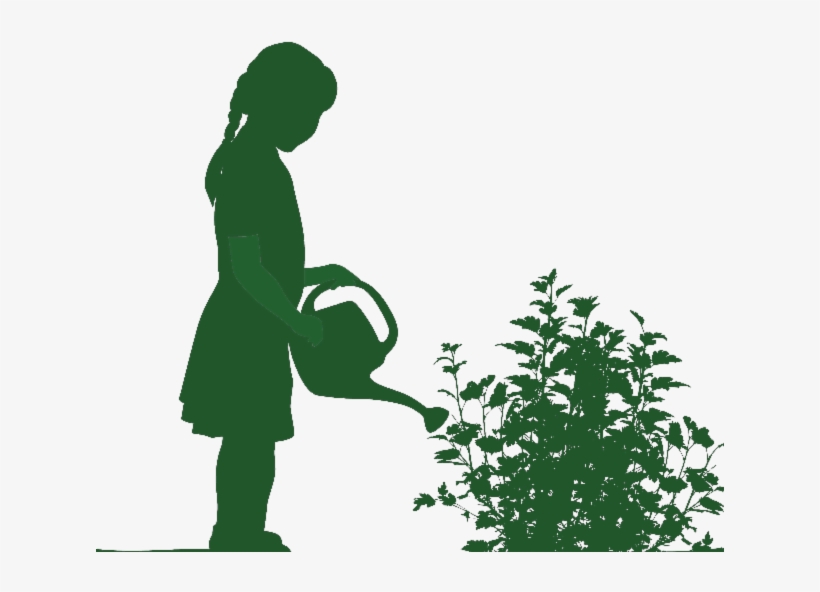 Girl Watering Green - Bulb, transparent png