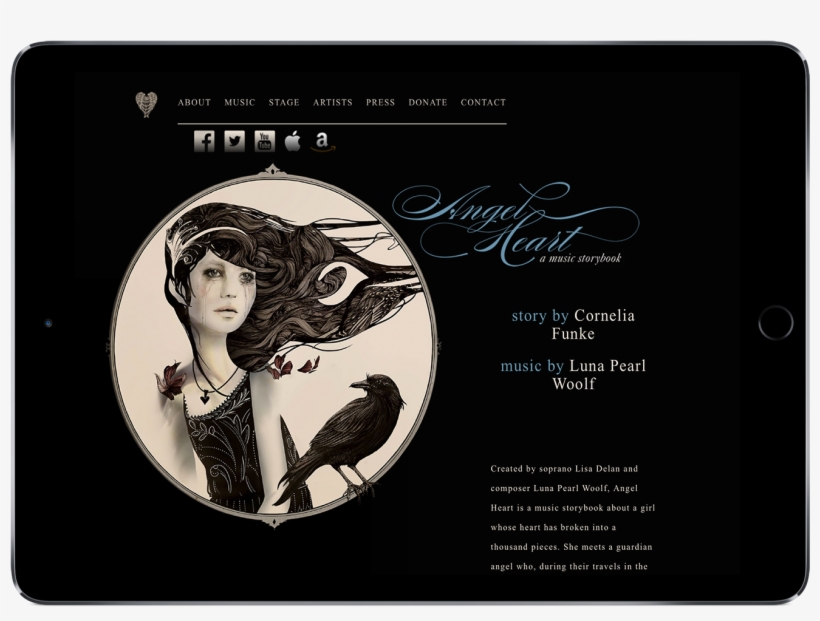 Big De Creative Angel Heart Website - Big De Creative, transparent png