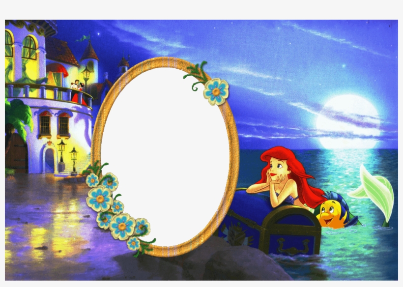Marco Para Fotos De Los Dibujos La Sirena - Marcos Para Fotos De La Sirenita, transparent png