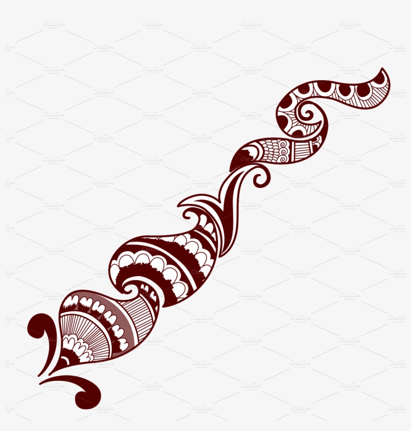 Transparent Mehndi Design Png, transparent png