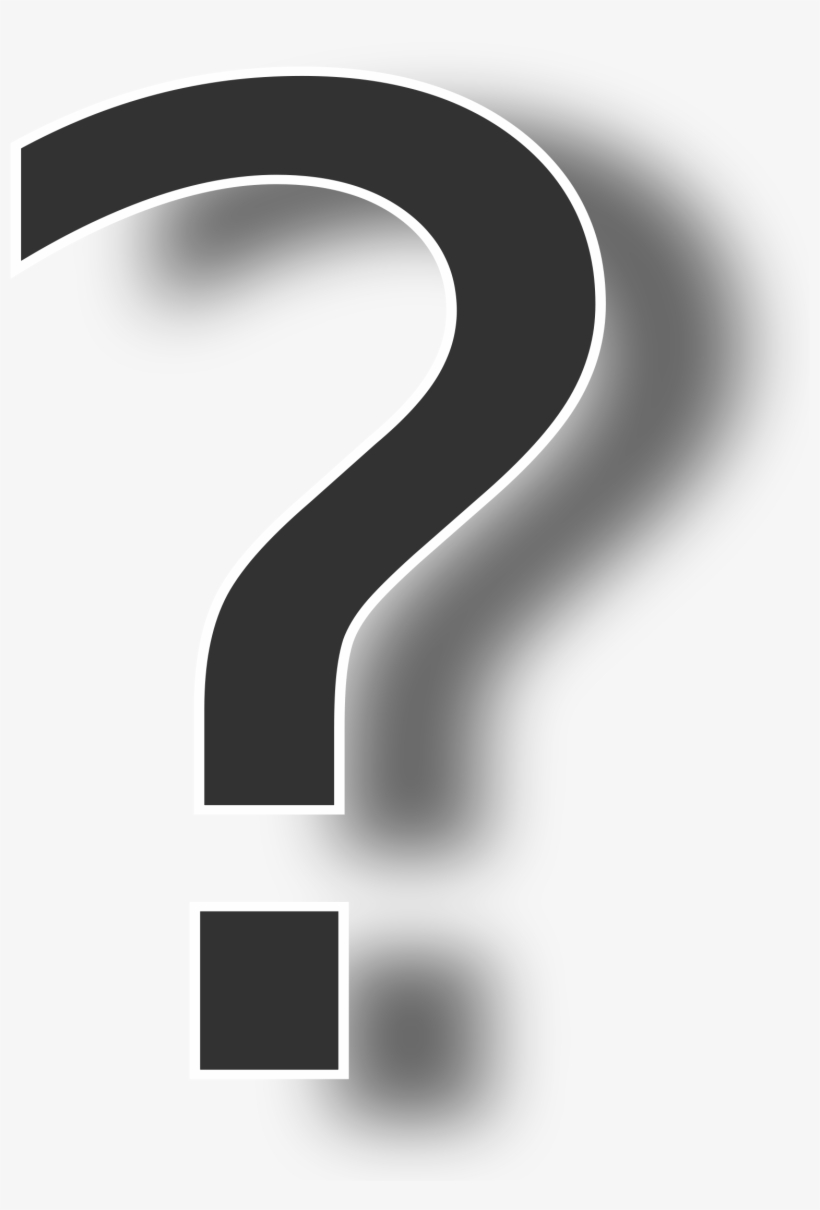 Open - Question Mark Shadow, transparent png