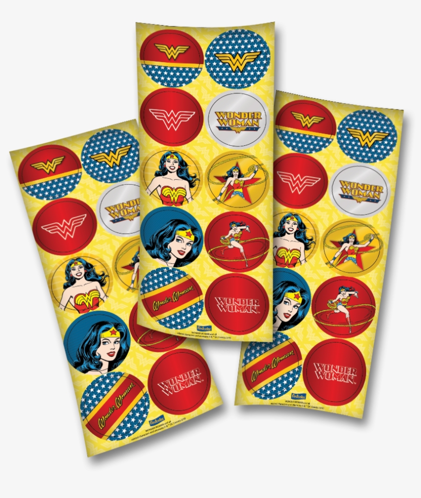 Adesivo Mulher Maravilha Festcolor - Ideias De Lembrancinha Da Mulher Maravilha, transparent png