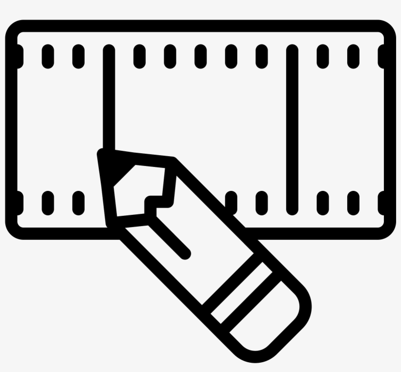 This Icon For Video Editing Depicts A Flat Section - Icono Empleo, transparent png