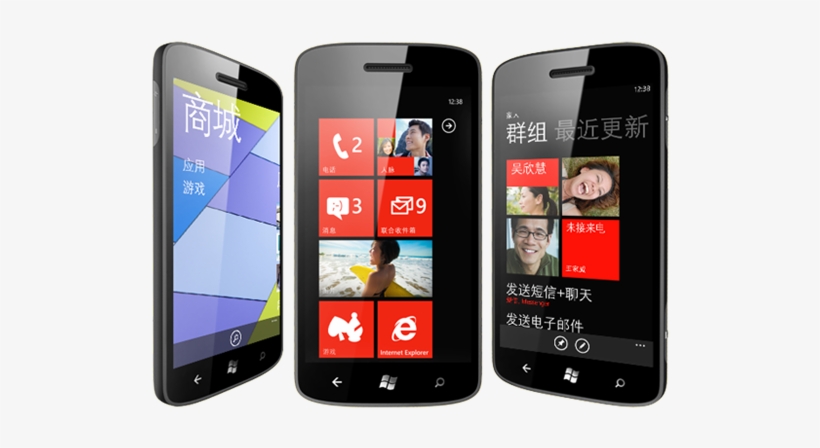 Windows Phone 7, transparent png