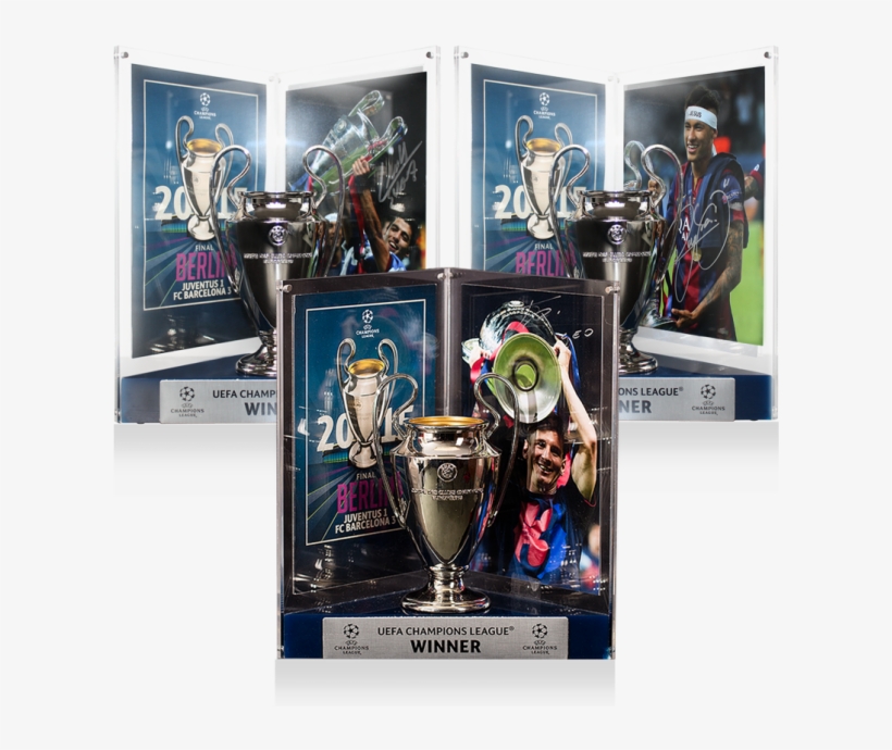 Lionel Messi, Neymar Jr & Luis Suarez Official Uefa - Neymar Jr Champions League 2015 Trophy, transparent png