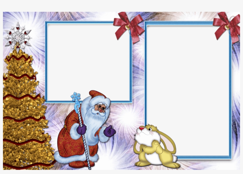 Marco Papa Noel - Marcos Para Fotos Dobles, transparent png