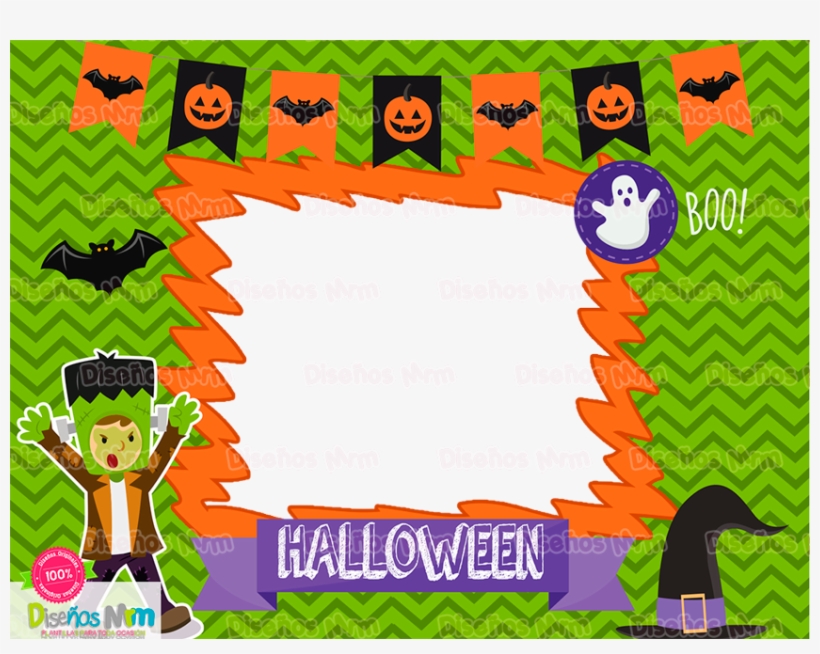 Marcos Halloween Fotografia Octubre Plantilla Fantasmas - Marcos De Invitaciones De Halloween, transparent png