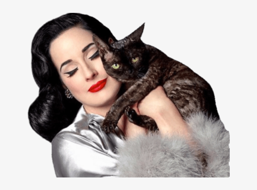 Dita Von Teese With Cat - Dita Von Teese With Cats, transparent png