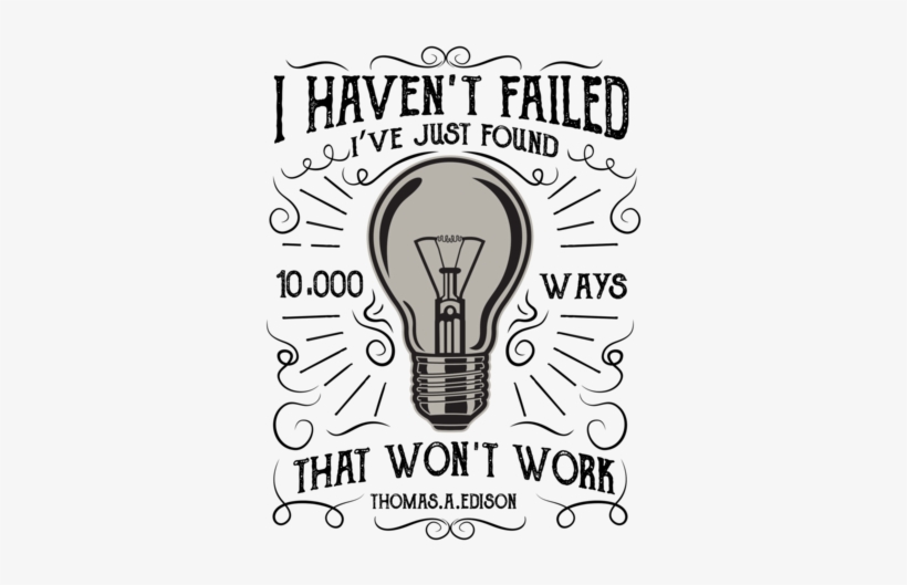 I Havent Failed Ive Only Found 10000 Ways That Wont - 10,000 Ways Thomas Edison Quote Throw Blanket, transparent png
