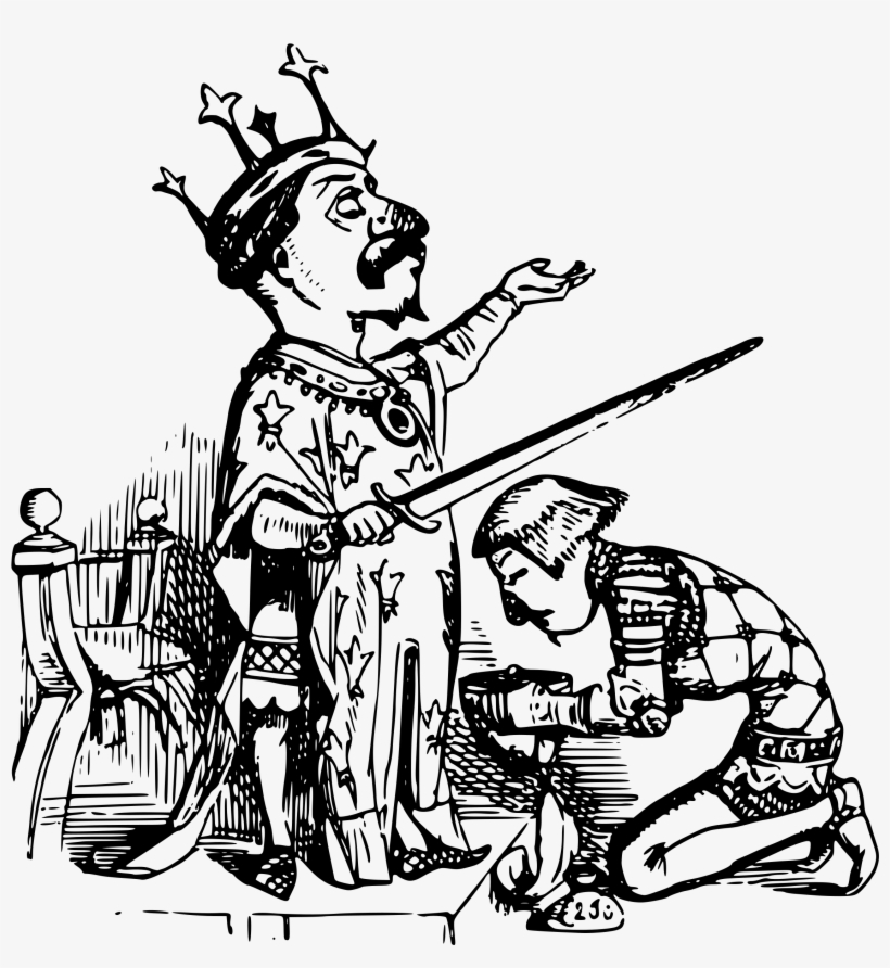 Big Image - Kneeling To King Clipart, transparent png
