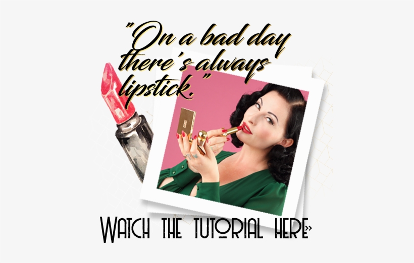 Dita Von Teese Be Inspired By Make-up Tutorials, Dita - Flyer, transparent png