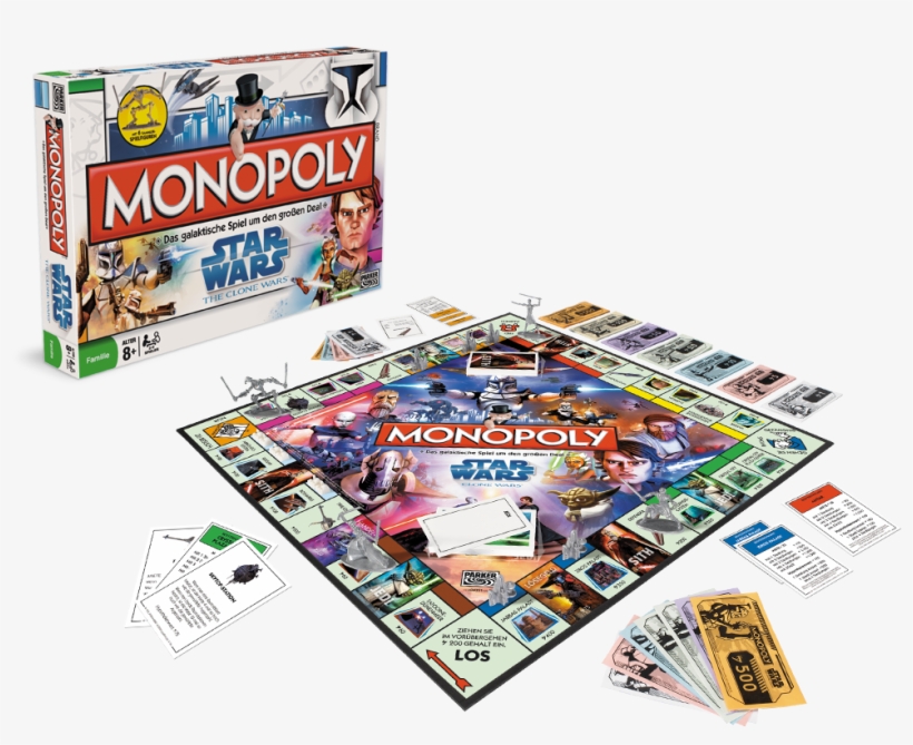 Star Wars The Clone Wars Monopoly Boardgame - Monopoly The Clone Wars, transparent png