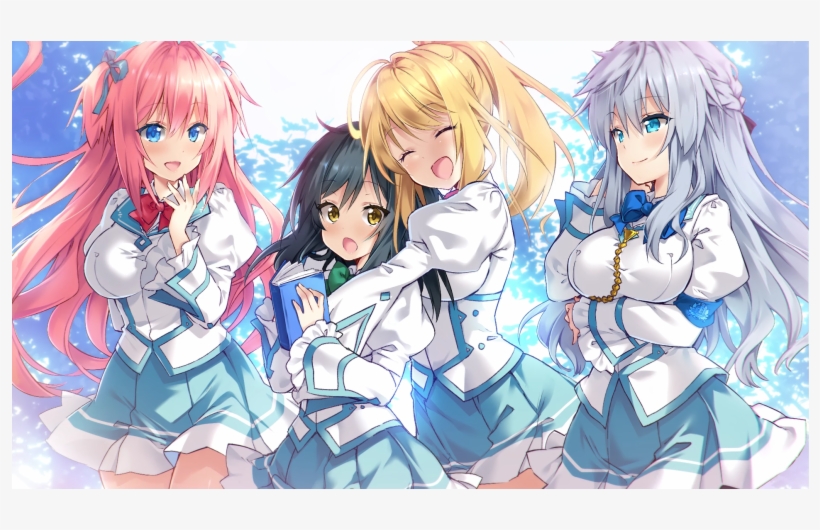 D Aqua Skirt Arm Behind Back Black Hair Black Ribbon - Game, transparent png