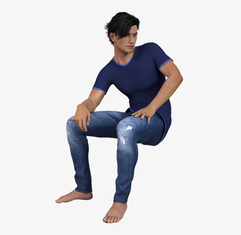 Https - //pixabay - - Homem Sentado Png, transparent png