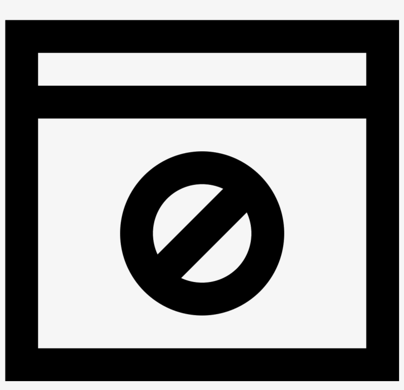 No Access Icon - No Shows Icon, transparent png
