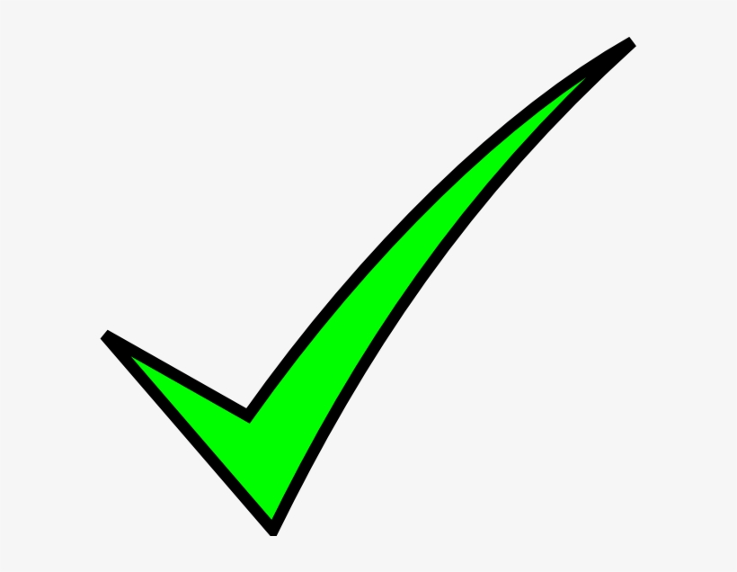 Green Check Mark Png - Right Clipart, transparent png
