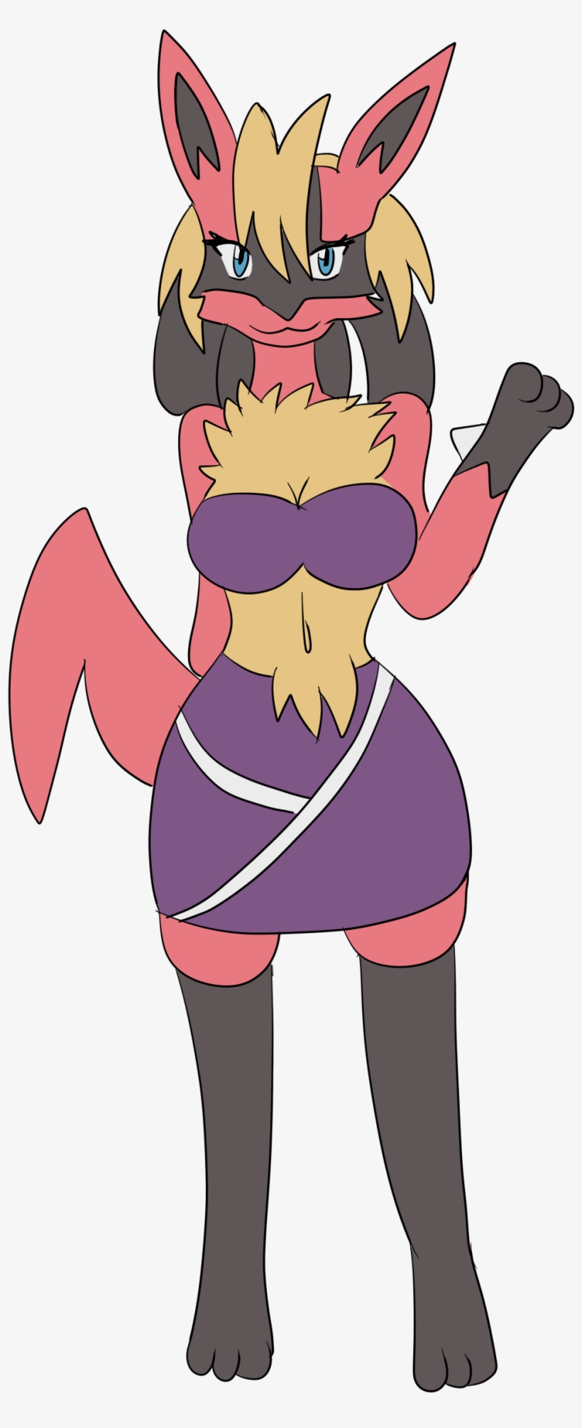 Red Lucario, Female - Portable Network Graphics, transparent png