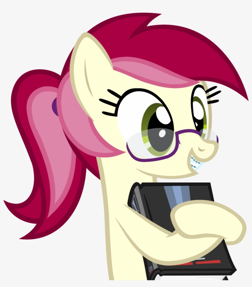 Kody02, Book, Braces, Earth Pony, Female, Glasses, - Cartoon, transparent png