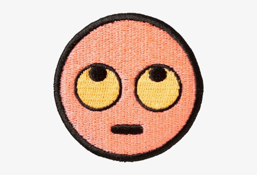 Rolling Eye Emoji Sticker Patch - Emoji, transparent png