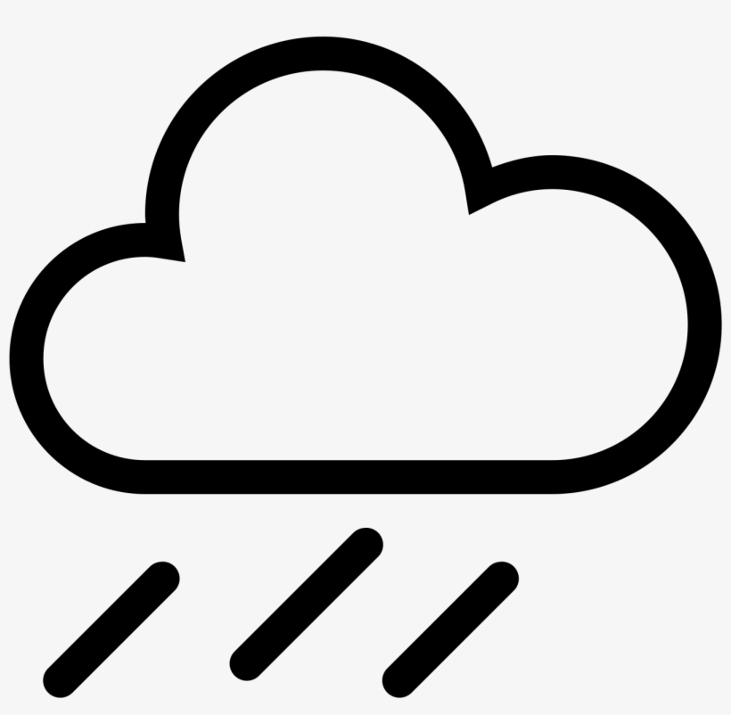 Its An Icon For A Raincloud - Icon Rain, transparent png