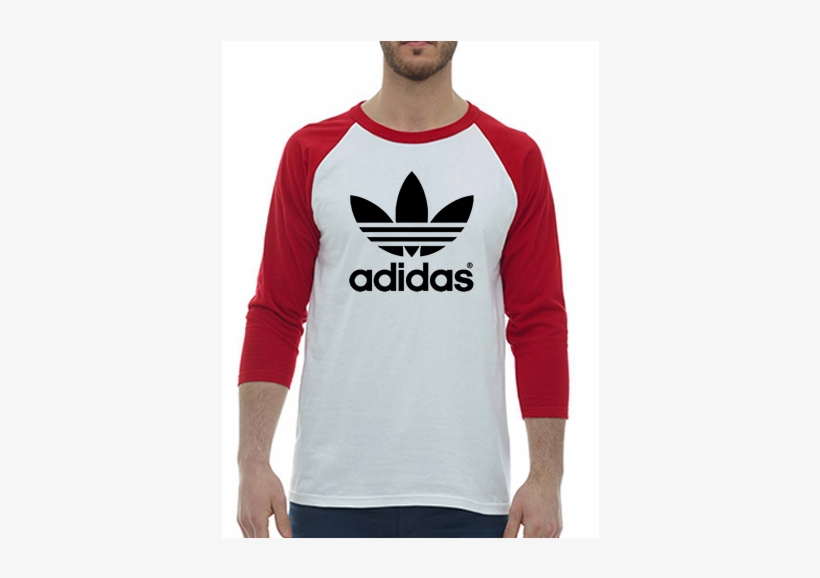 Adidas Logo - Adidas Original Trefoil Long Sleeve Tee, transparent png