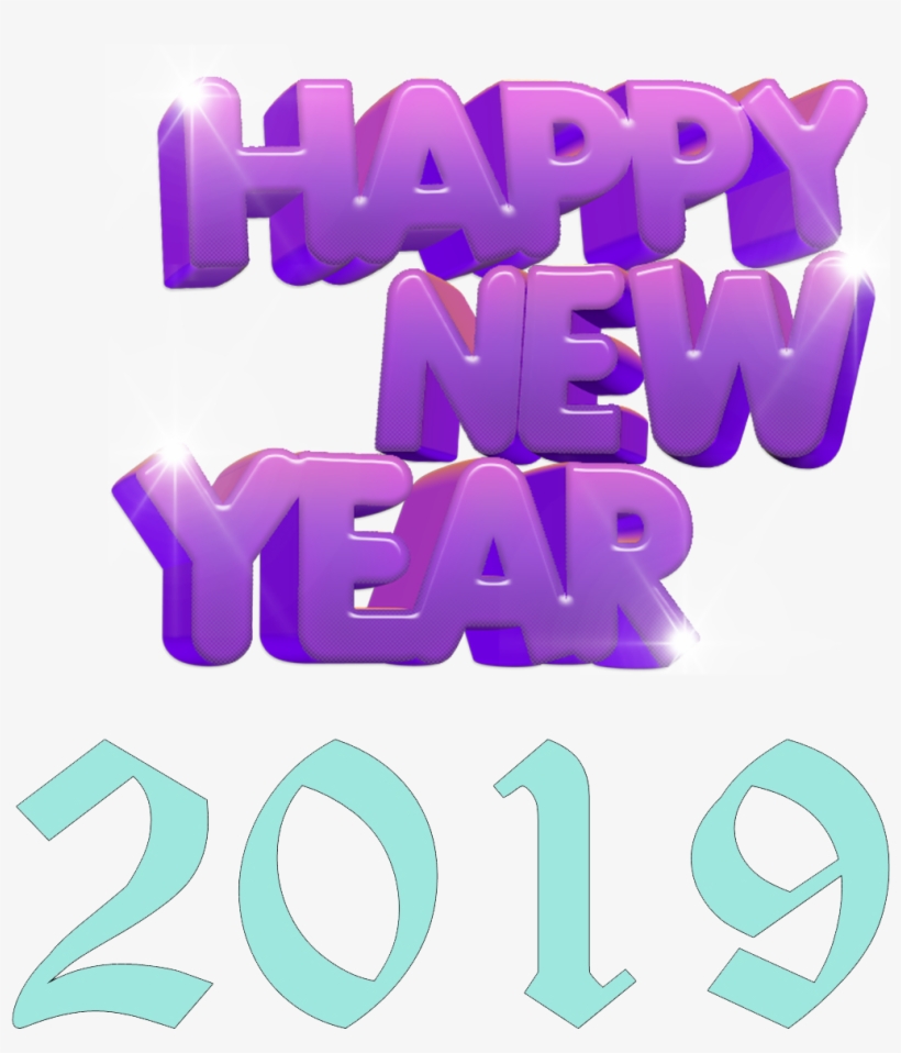 Happy New Year Text Png Hd, transparent png