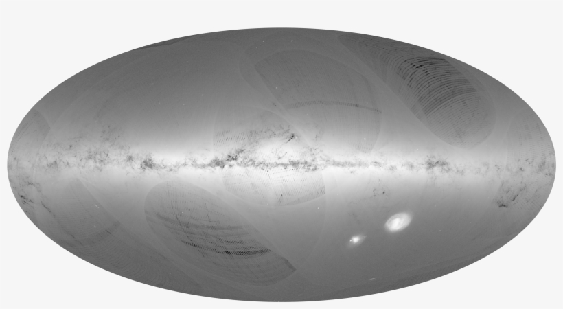 3 - 9 Mb - Gaia Dr2 Milky Way Map, transparent png
