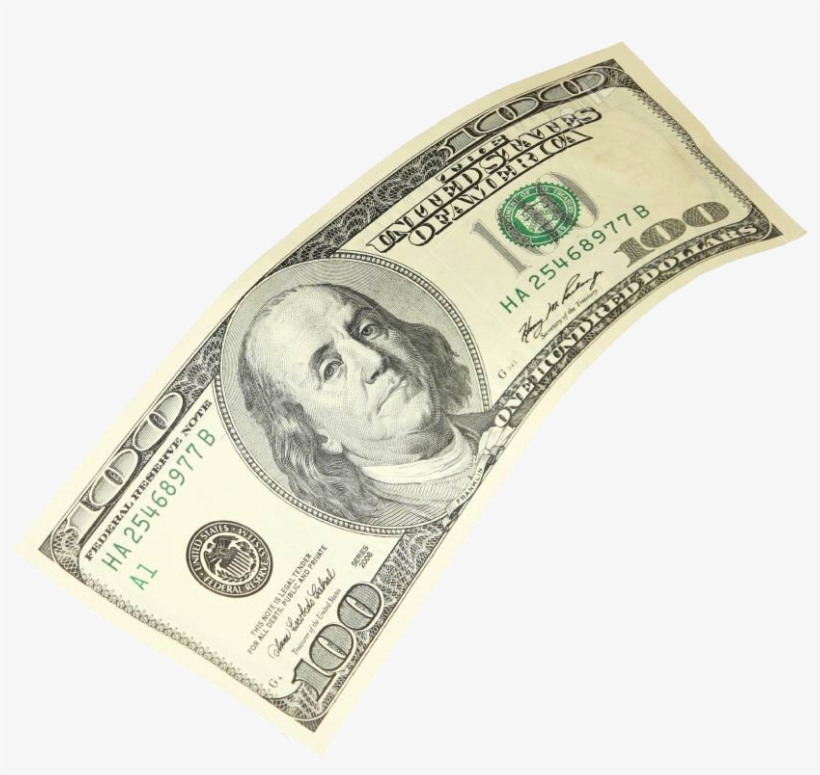 Falling-100 - Falling Hundred Dollar Bills, transparent png
