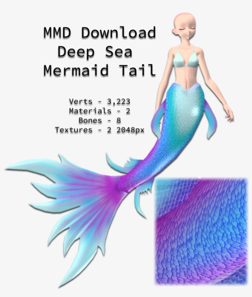 Dl] Deep Sea Mermaid Tail By Clairndikebar - Blog, transparent png