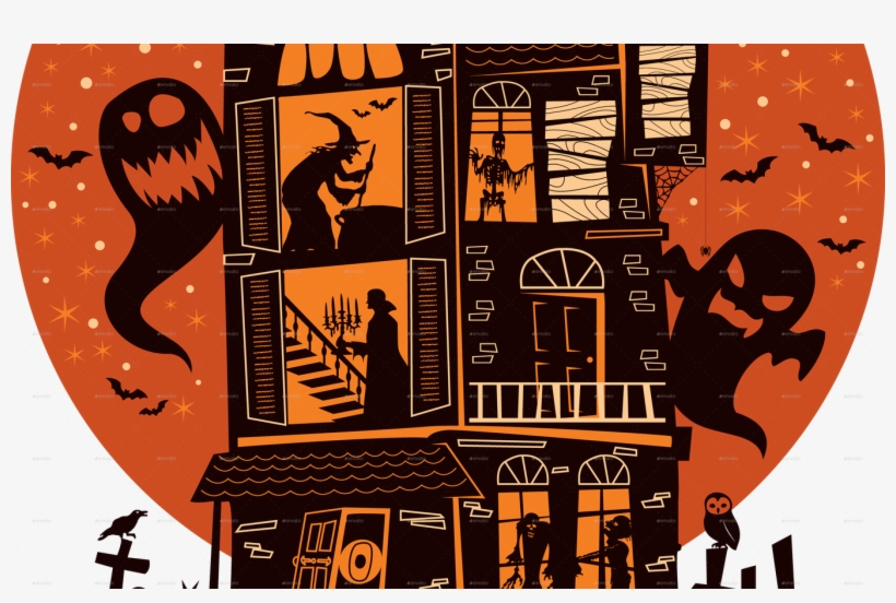 Happy Halloween Tshirt Design By Cah Selo Graphicriver - S9 Plus Wallpaper Anime, transparent png